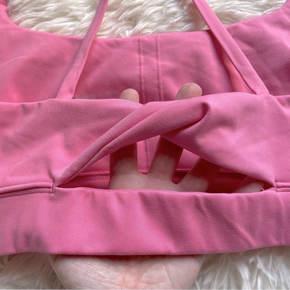 Carbon38 Pink Twist Back Sports Bra M - Picture 4 of 5